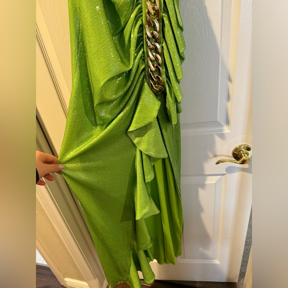 Raisa Vanessa Green Turtleneck Sequin Dress - Picture 7 of 8